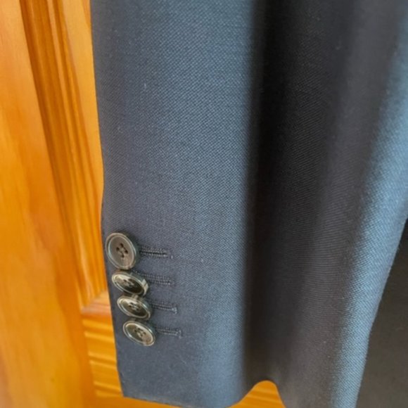 SUITSUPPLY suit, Vitale Barberis Canonico black pure wool super euro size 42 - Picture 4 of 13